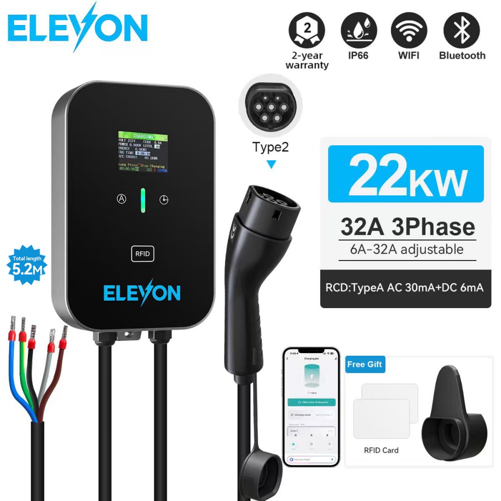 ELEVON EV Charging Station 22K - Wallbox Ev review and price