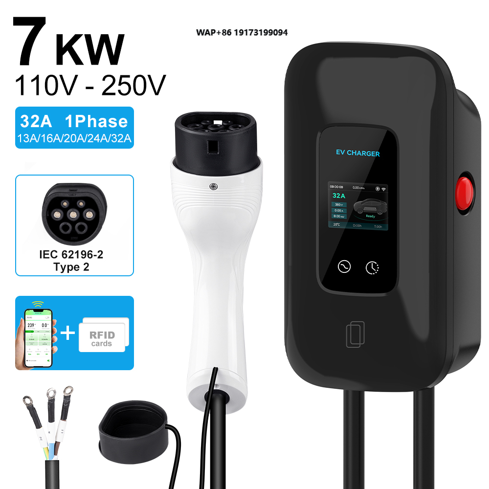 Ev Charger 220V 7KW 32A 1 Phas - Ev Charger review and price